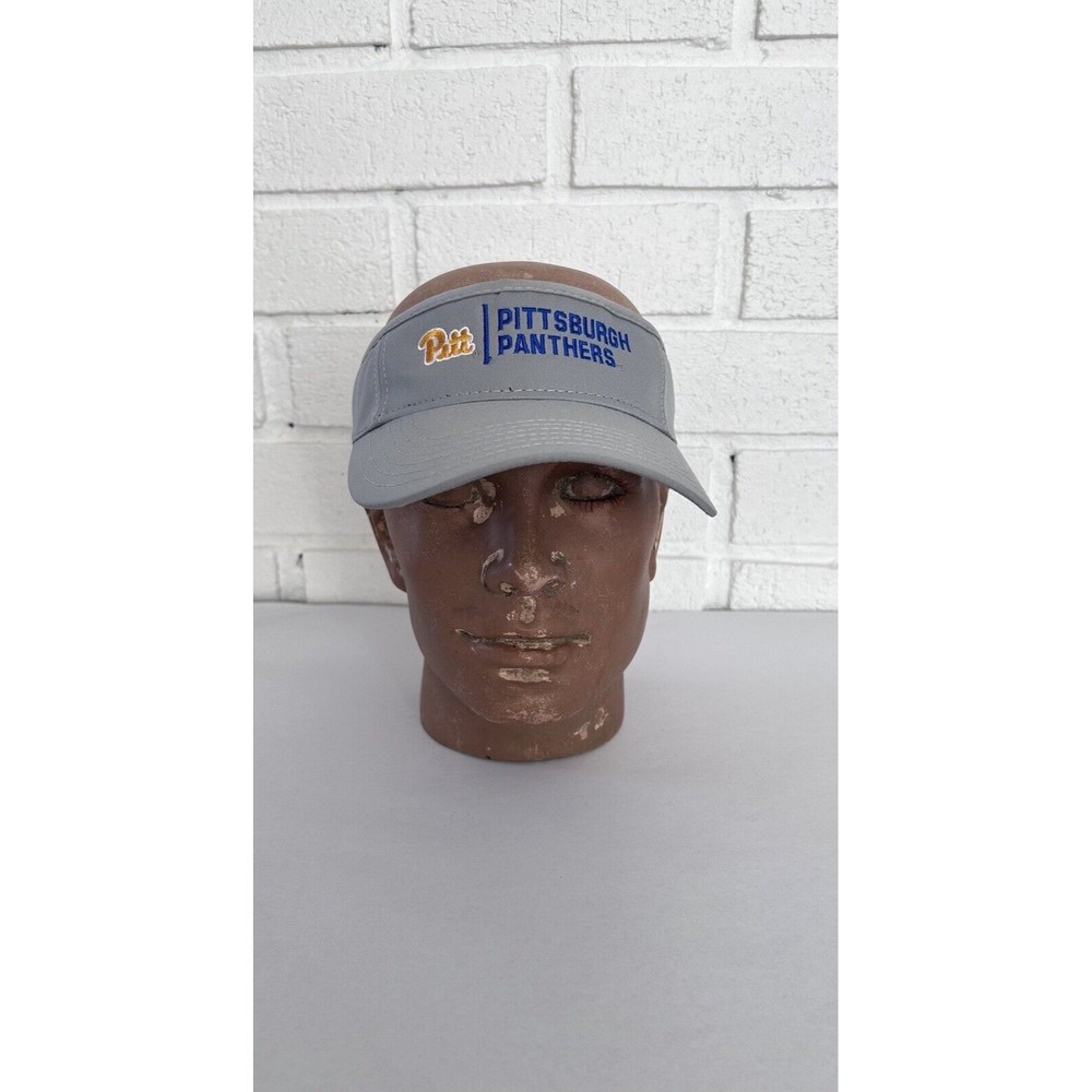 Pitt Panthers Visor Hat Gray Adjustable Legacy Athletic